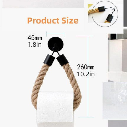 Black Wall Mounted Paper Towel Holder Hanging Roll Dispenser Kitchen Storage.