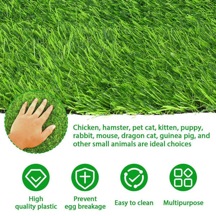 Washable Chicken Nesting Pad Egg Nest Grass Mat forLaying Boxes Hen House - 2PCS.