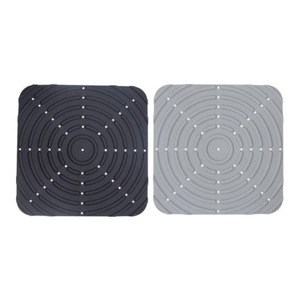 Washable Silicone Nesting Box Bedding Reusable Under Bedding for Chicken Coop - Black-2PCS.