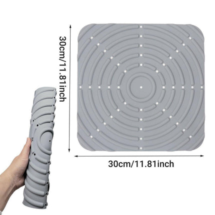 Washable Silicone Nesting Box Bedding Reusable Under Bedding for Chicken Coop - Black-2PCS.