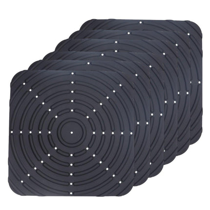 Washable Silicone Nesting Box Bedding Reusable Under Bedding for Chicken Coop - Black-2PCS.