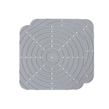 Washable Silicone Nesting Box Bedding Reusable Under Bedding for Chicken Coop - Black-2PCS.