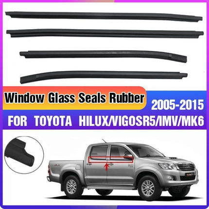 05-15 Toyota Hilux Double Cab Window Seals Rubber Weather Strip.