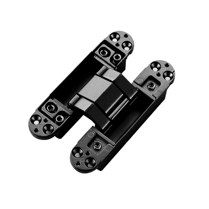 Hidden Invisible Door Hinge Concealed 3D Hinge Heavy Duty for Doors and Cabinets - Black.