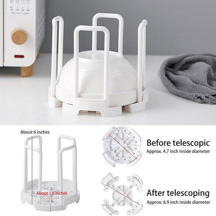 2pcs Kitchen Dish Drying Rack with Drainage Storage Cup Holder Organizer Stand - White.