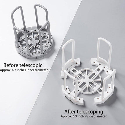 2pcs Kitchen Dish Drying Rack with Drainage Storage Cup Holder Organizer Stand - White.
