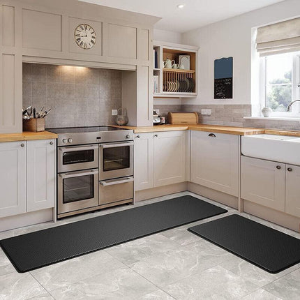 44x150cm Non-Slip Waterproof Kitchen Door Mat Floor Rug Carpet Anti-Oil Easy Clean - Grey.