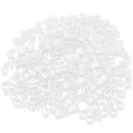 50PCS Led Fairy Lights Gutter Hooks Heavy Duty Clips Party Led Fairy Light - White.