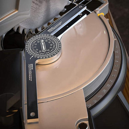360 Degree Woodworking Protractor Angle Finder Positioning Tool Horizontal Gauge.