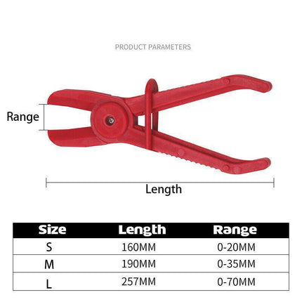 3PCS Nylon Hose Clamp Pliers Set | Flexible Pinch-Off Tool for Fuel Brake Water Lines.