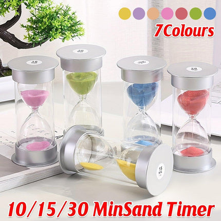 10/15/30 Minute Hourglass Timer Sand Timer for Home Office and Classroom Use - Orange-15min.