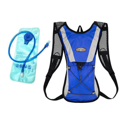 Hydration Pack Backpack Bag with 2L Water Bladder for Hiking Camping Cycling Running - Green.