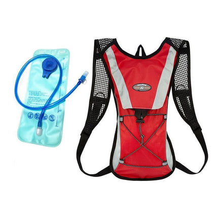 Hydration Pack Backpack Bag with 2L Water Bladder for Hiking Camping Cycling Running - Green.