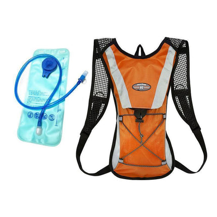 Hydration Pack Backpack Bag with 2L Water Bladder for Hiking Camping Cycling Running - Green.