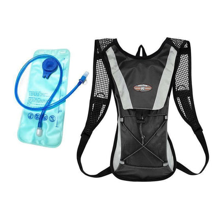 Hydration Pack Backpack Bag with 2L Water Bladder for Hiking Camping Cycling Running - Orange.