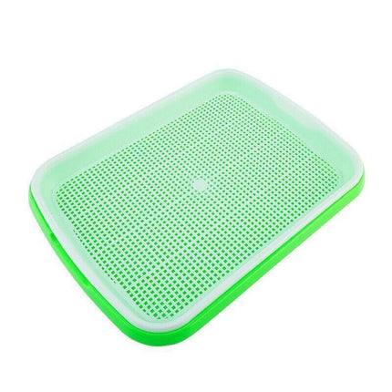 Double Layer Microgreens Tray for Hydroponic Seeding Germination Wheatgrass.