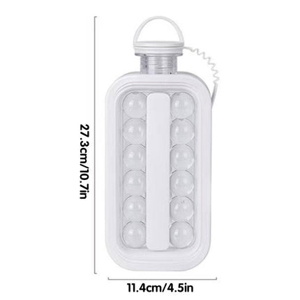 Portable Ice Hockey Pot Ice Cube Tray Water Bottle Clear Household Ice Maker.