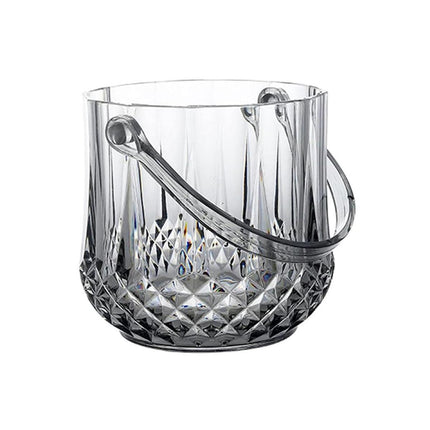 Acrylic Ice Bucket Transparent Champagne Cooler Home Bar Wine Chiller Bucket - Diamond.
