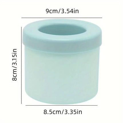 Silicone Ice Cube Tray Mould Ice Box Compartment Bucket for Easy Ice Making - Gray.