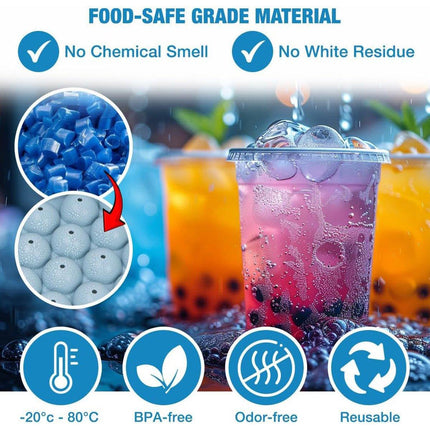 3 Layer Ice Cube Tray Mold Home Ice Compartment Press for Freezer Storage.