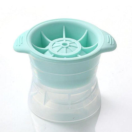 4PCS Whiskey Cocktail Sphere ICE Ball Mold Cube Maker Jelly Silicone Mould Set - Grey.