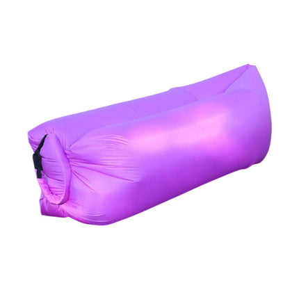 Fast Inflatable Lazy Lounge Air Sofa Bed Camping Beach Hangout Sleeping Bag - Yellow.