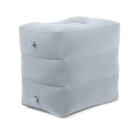 Inflatable Foot Rest Travel Air Pillow Cushion Office Home Leg Footrest Relax.