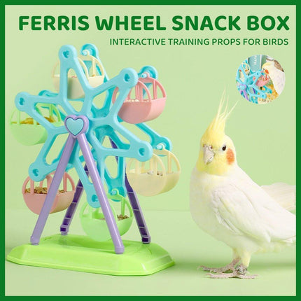 Interactive Parrot Educational Toys Bird Cage Training Supplies Xuan Feng Peony.