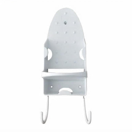 Iron Stand Double Hook Storage Rack Hanging Iron Holder for Home Organisation - White.