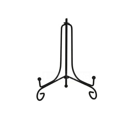 Plate Stands Iron Display Easel Photo Picture Bowl Dish Book Holder Frame Black - 10 Inch.