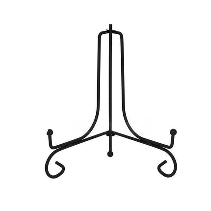 Plate Stands Iron Display Easel Photo Picture Bowl Dish Book Holder Frame Black - 4 Inch.