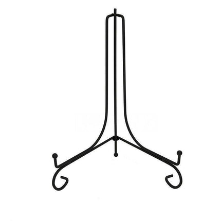 Plate Stands Iron Display Easel Photo Picture Bowl Dish Book Holder Frame Black - 4 Inch.