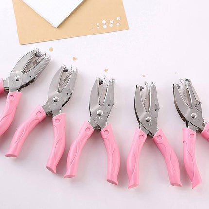 Circle/Heart/Star Shaped Metal Hole Punch Pliers - Paper Hand Puncher - 1.5mm circle.