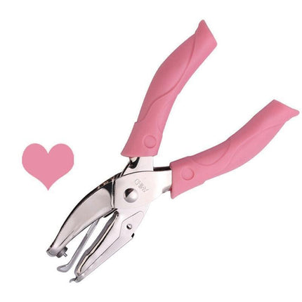 Circle/Heart/Star Shaped Metal Hole Punch Pliers - Paper Hand Puncher - 1.5mm circle.
