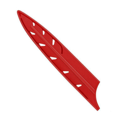 Plastic Knife Sheath Edge Guard Cover Scabbard Slicing Blade Red Protector Chef - Japanese Scabbard- 5in.
