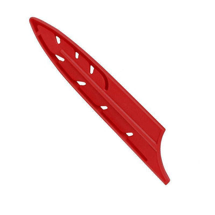 Plastic Knife Sheath Edge Guard Cover Scabbard Slicing Blade Red Protector Chef - Japanese Scabbard- 5in.