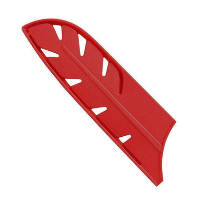 Plastic Knife Sheath Edge Guard Cover Scabbard Slicing Blade Red Protector Chef - Japanese Scabbard- 5in.