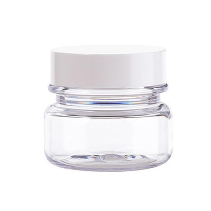 10pcs PET Plastic Cosmetic Bottles Refillable Travel Face Cream Containers - 30ml-Brown+Black-Double.