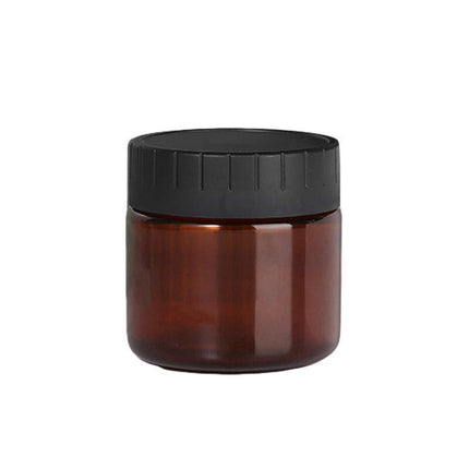 10pcs Brown PET Plastic Wide Mouth Bottles for Storage and Skincare Packaging - Frosted - 120ml.