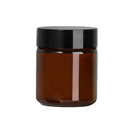10pcs Brown PET Plastic Wide Mouth Bottles for Storage and Skincare Packaging - Frosted - 120ml.