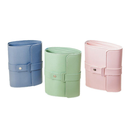 Travel Jewellery Storage Bag Portable Organizer Pouch for Rings Earrings Case - Blue.