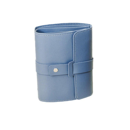 Travel Jewellery Storage Bag Portable Organizer Pouch for Rings Earrings Case - Blue.