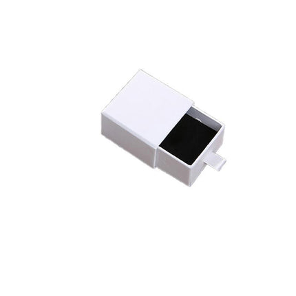 Jewellery Gift Box Necklace Ring Bracelet Bangle Earring Cardboard Box 5*5*3.5cm - White.