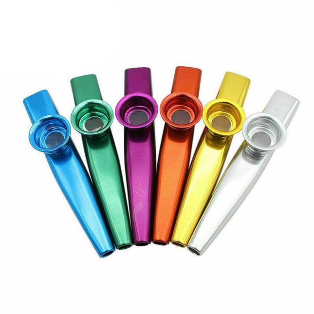 Kazoo Musical Instrument Mouth Flute Diaphragm Guitar Partner Harmonica Style - Red.