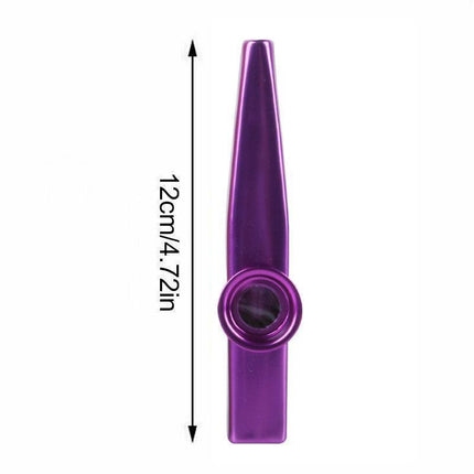 Kazoo Musical Instrument Mouth Flute Diaphragm Guitar Partner Harmonica Style - Red.