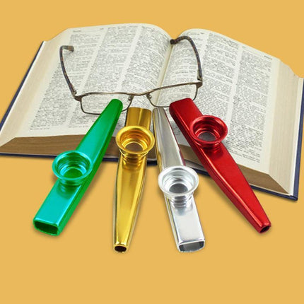 Kazoo Musical Instrument Mouth Flute Diaphragm Guitar Partner Harmonica Style - Red.