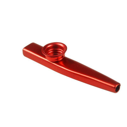 Kazoo Musical Instrument Mouth Flute Diaphragm Guitar Partner Harmonica Style - Red.