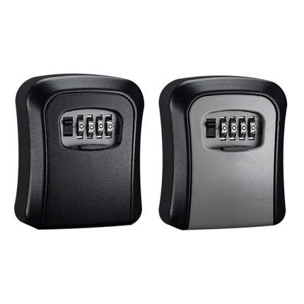 Combination Key Box with Combination Lock for Home Office Security Storage - Black.