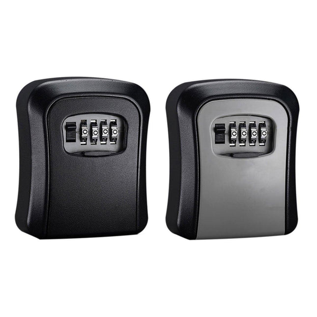 Combination Key Box with Combination Lock for Home Office Security Storage - Black.