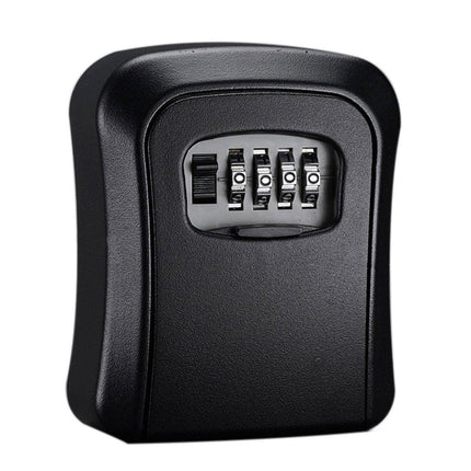 Combination Key Box with Combination Lock for Home Office Security Storage - Black.